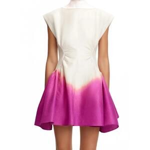 NEW ACLER emery mini dress in violet landscape